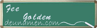 Fee Golden Visitenkarte